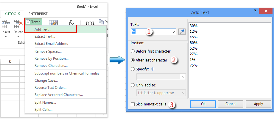Kako pomnožiti broj sa postotkom u Excelu. Odabir opcije prikaza procenta