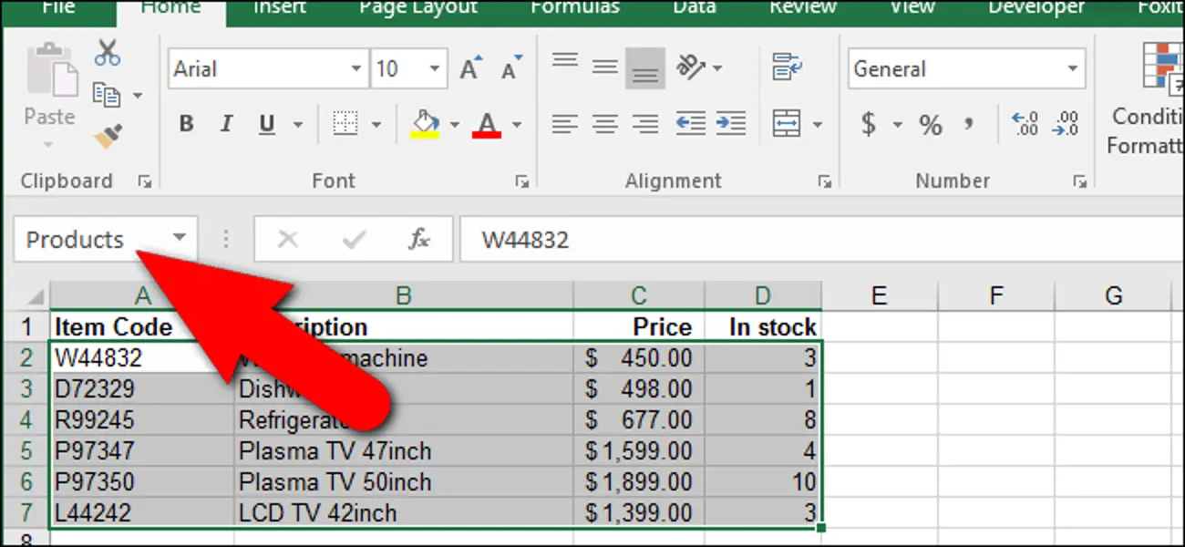 How to name a cell in an excel spreadsheet. How to name a range in excel