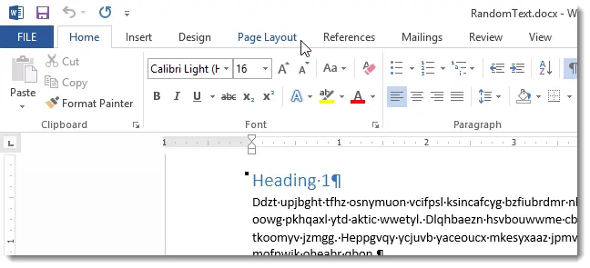 How to number lines in the margins in Word 2013