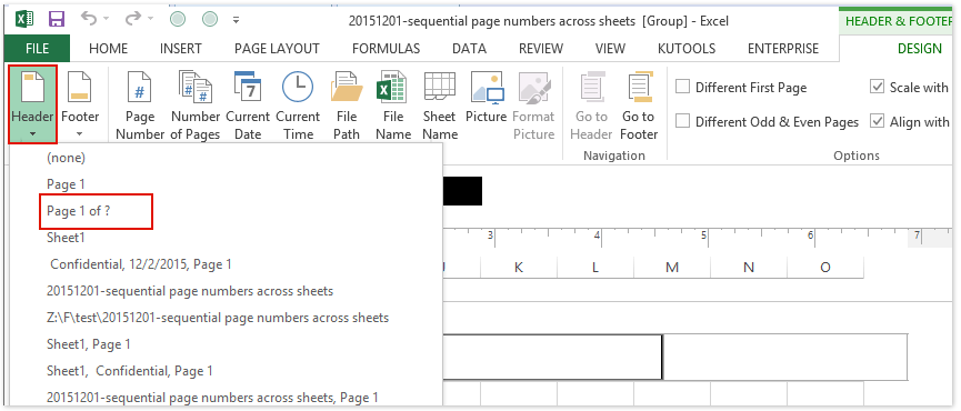 Kako numerisati stranice u Excelu. Sa određene stranice, sa drugog lista, uzimajući u obzir broj stranica u fajlu