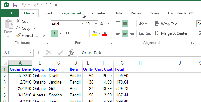 How to print a grid and row and column headers in Excel