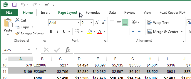 How to print a grid and row and column headers in Excel