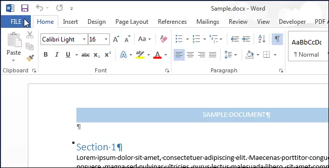 How to print document properties in Word