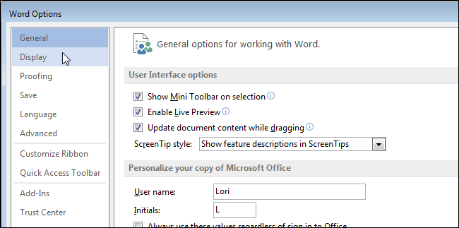 How to print document properties in Word