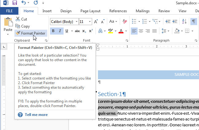 How to quickly and easily copy formatting in Word