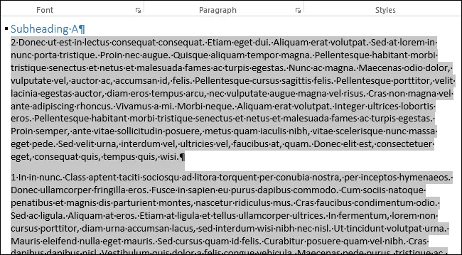 How to Quickly and Easily Reorder Paragraphs in a Word Document