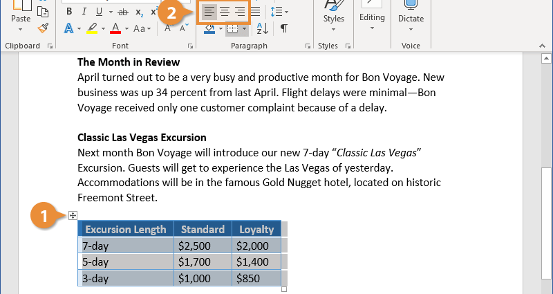 How to quickly move from one Word table to another