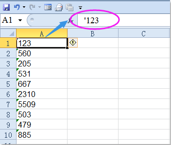 Excel бағдарламасында апострофты қалай жоюға болады