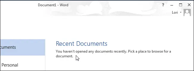 How to remove items from the Recent Documents list in Office applications