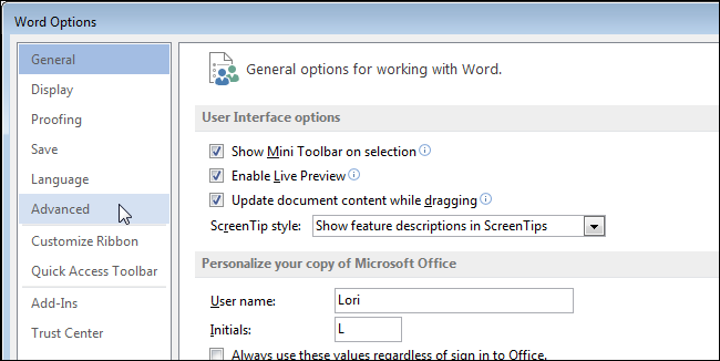 How to remove items from the Recent Documents list in Office applications