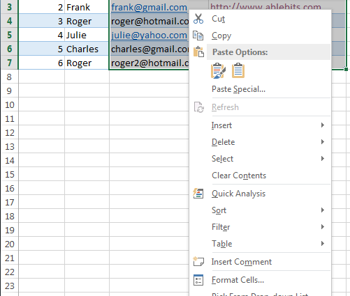 How to remove multiple hyperlinks from excel sheet at once