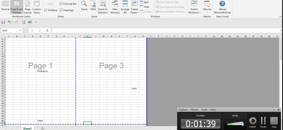 So entfernen Sie die Beschriftung „Seite 1“ in Excel
