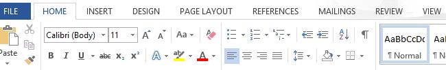 How to replace capital letters in Office 2013 Menu Ribbon