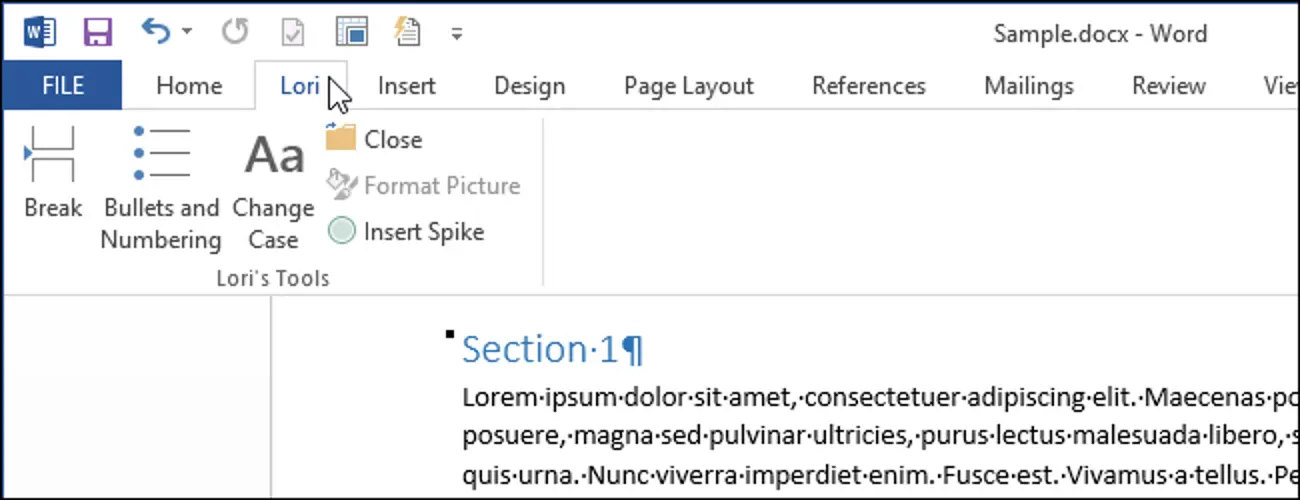 How to Restore Default Ribbon Preferences in Microsoft Office 2013
