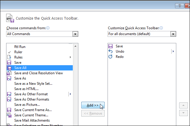 How to save and close all open documents in Word