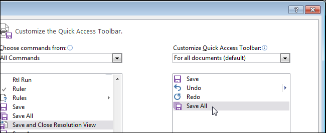 How to save and close all open documents in Word