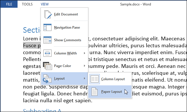 How to set up and use Reading Mode in Word