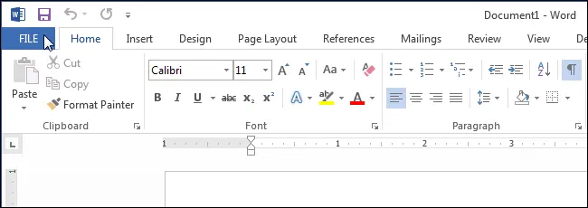 How to set up user information in Word 2013