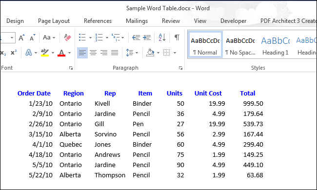 How to show or hide gridlines for table cells in Microsoft Word