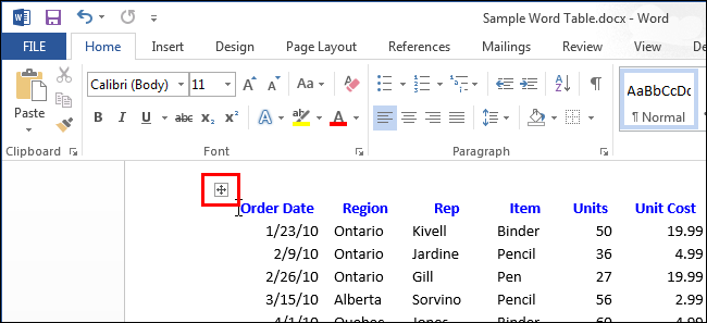 How to show or hide gridlines for table cells in Microsoft Word