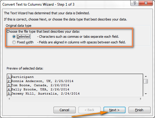 How to Split Cells in Excel: Text by Columns, Instant Fill and Formulas