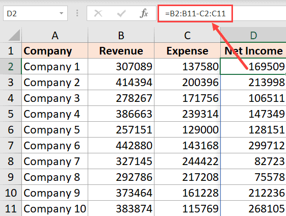Como subtrair números no Excel – 5 exemplos práticos