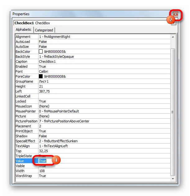 How to tick a box in Excel