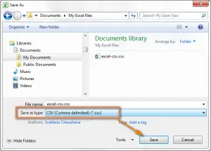 How to transfer Excel file to CSV (step by step)