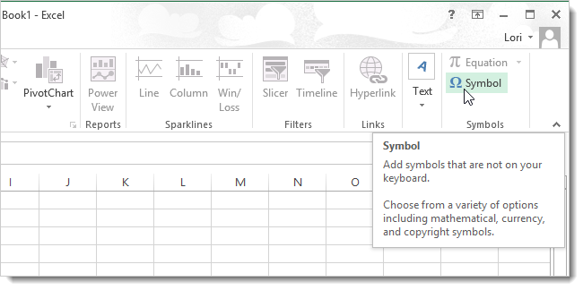 How to use AutoCorrect to assign keyboard shortcuts to characters in Excel 2013