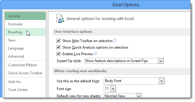 How to use AutoCorrect to assign keyboard shortcuts to characters in Excel 2013