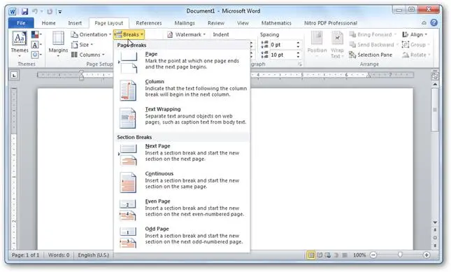 How to use breaks in Microsoft Word to better format documents