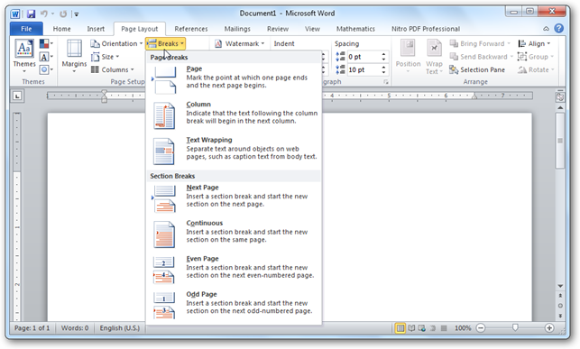 How to use breaks in Microsoft Word to better format documents