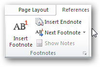 How to use footnotes in Microsoft Word