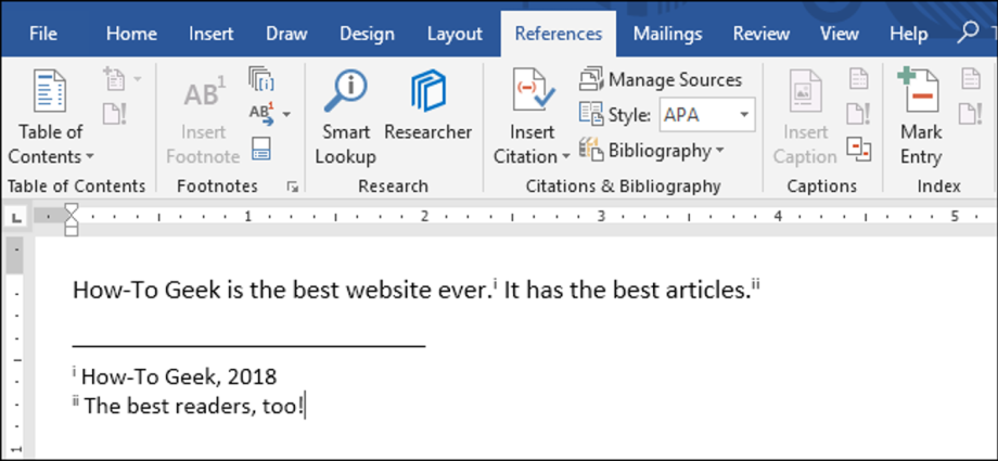 How To Use Footnotes In Microsoft Word Healthy Food Near Me