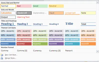 How to Use Styles in Microsoft Excel - Part 1