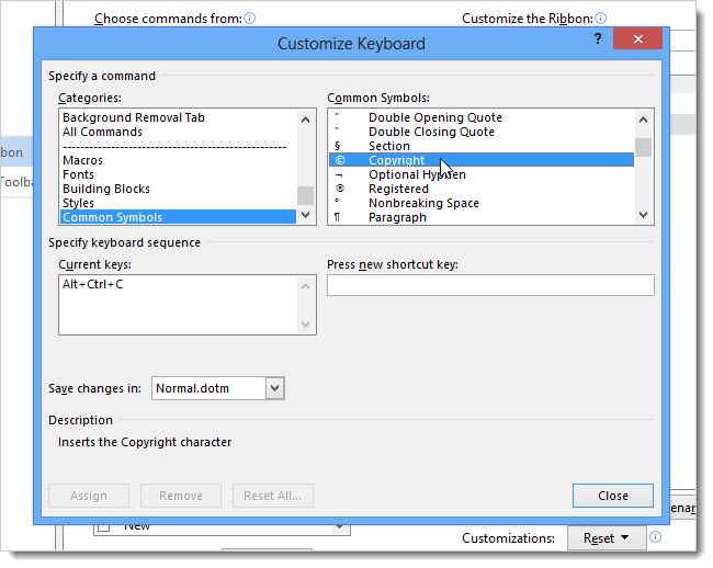 How to use symbols in Word 2013