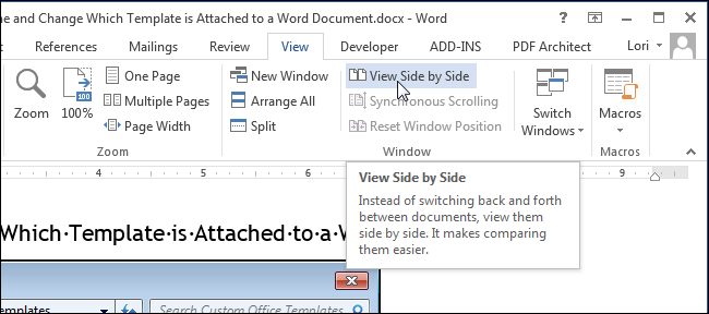 How to view multiple documents at the same time in Word