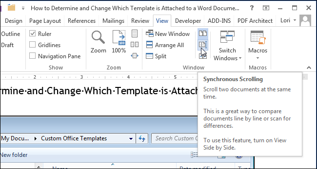 How to view multiple documents at the same time in Word