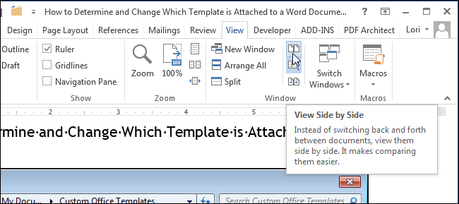 How to view multiple documents at the same time in Word