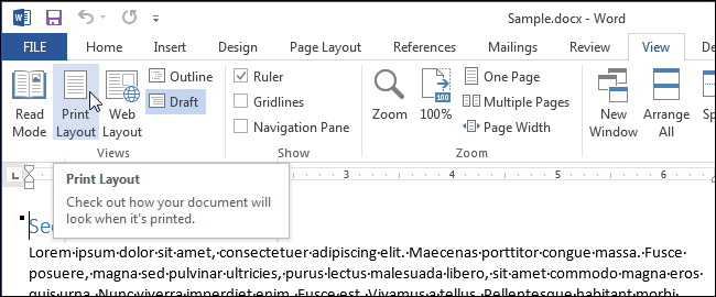 How to view multiple pages at the same time in Word