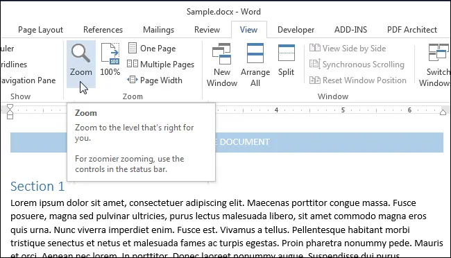 How to view multiple pages at the same time in Word