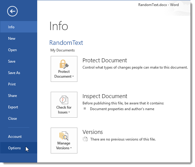 How to work with custom dictionaries in Word 2013