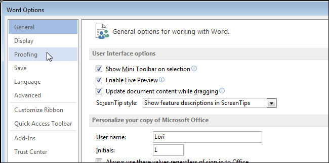 How to work with the Spelling panel in Microsoft Word