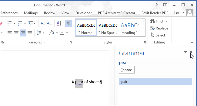 How to work with the Spelling panel in Microsoft Word