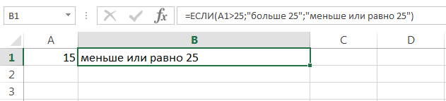 IF function in Excel with a simple example