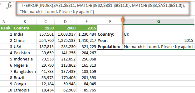 INDEX and MATCH functions in Excel are the best alternative for VLOOKUP