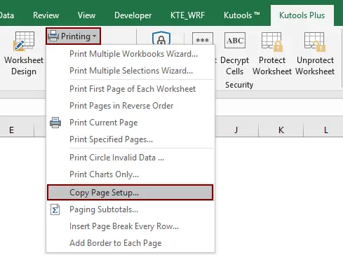 Insert page breaks, print headers and footers in Excel