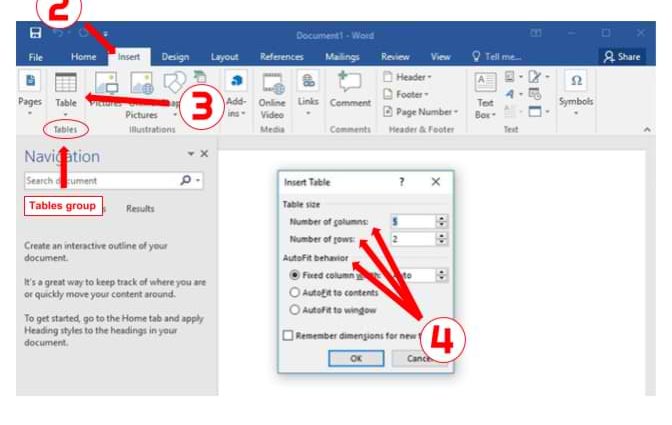 Fa'aofi se pepa Excel ile Microsoft Word