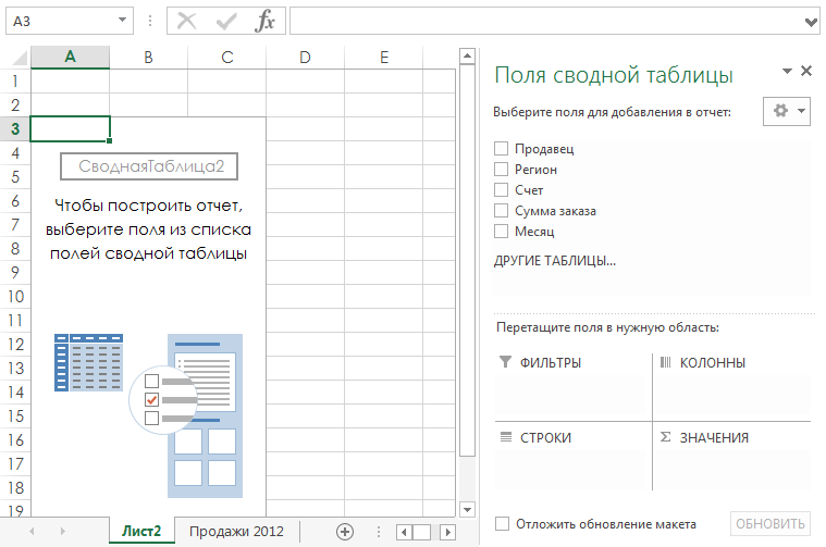 Introduction to PivotTables in Excel