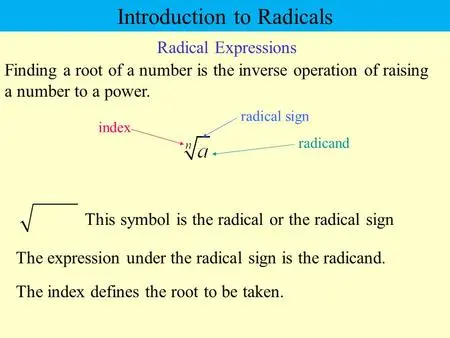 Introduction under the sign of the root